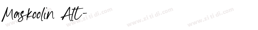 Maskoolin Alt字体转换 Maskoolin Alt字体转换